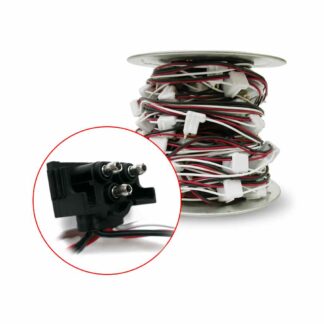 Male 3 Prong Pigtail Wire Harness with 12″ Connector Spacing – 92 Plugs